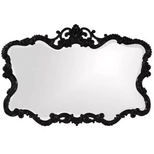 Howard Elliott 40"x30" Rectangular Iron Framed Wall Mirror with Mottled Silver Finish