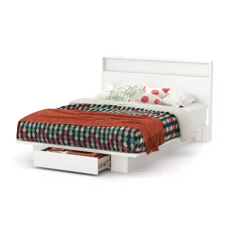 Headboard with Shelf | Full/Queen 54"/60" | Wood | 48.5"H | No Assembly
