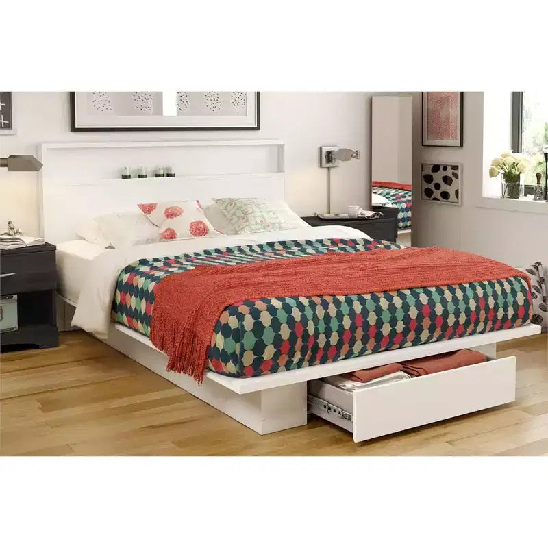 Headboard with Shelf | Full/Queen 54"/60" | Wood | 48.5"H | No Assembly