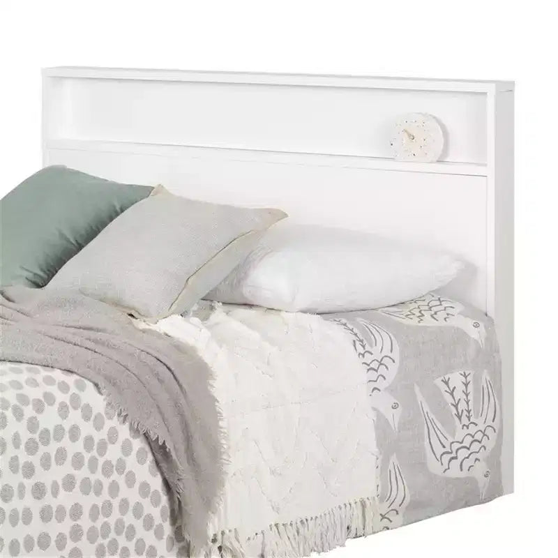 Headboard with Shelf | Full/Queen 54"/60" | Wood | 48.5"H | No Assembly