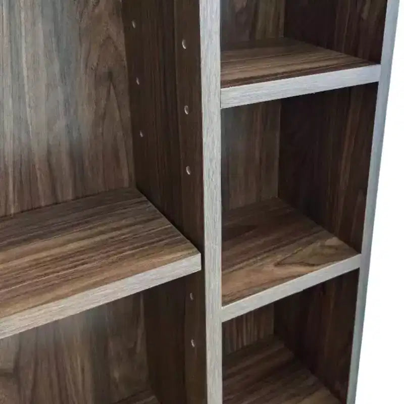 Removable Medicine Cabinet with Mirror & Open Shelves | Walnut | MDF | 24"H