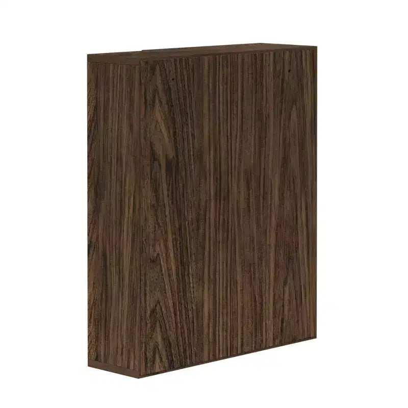 Removable Medicine Cabinet with Mirror & Open Shelves | Walnut | MDF | 24"H