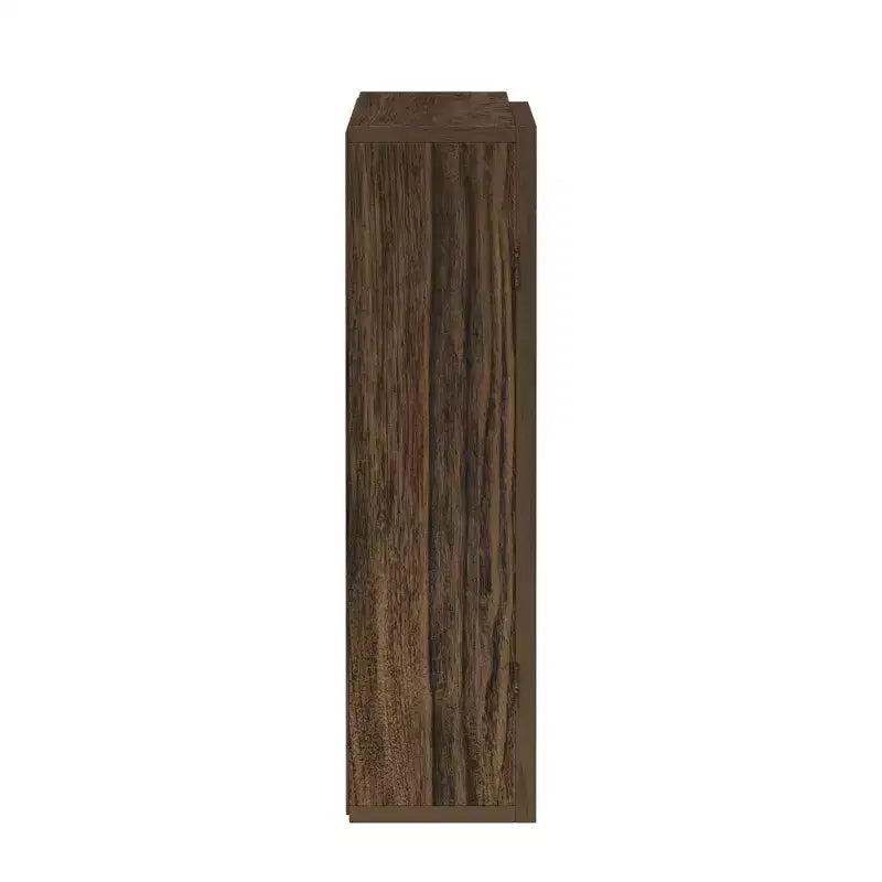 Removable Medicine Cabinet with Mirror & Open Shelves | Walnut | MDF | 24"H