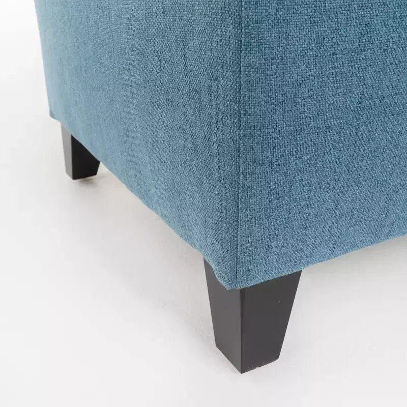 Contemporary Tufted Fabric Storage Ottoman | 50" Wide | Button-Tufted | 300 lb