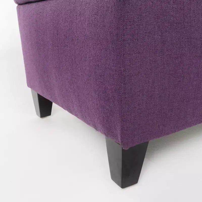 Contemporary Tufted Fabric Storage Ottoman | 50" Wide | Button-Tufted | 300 lb