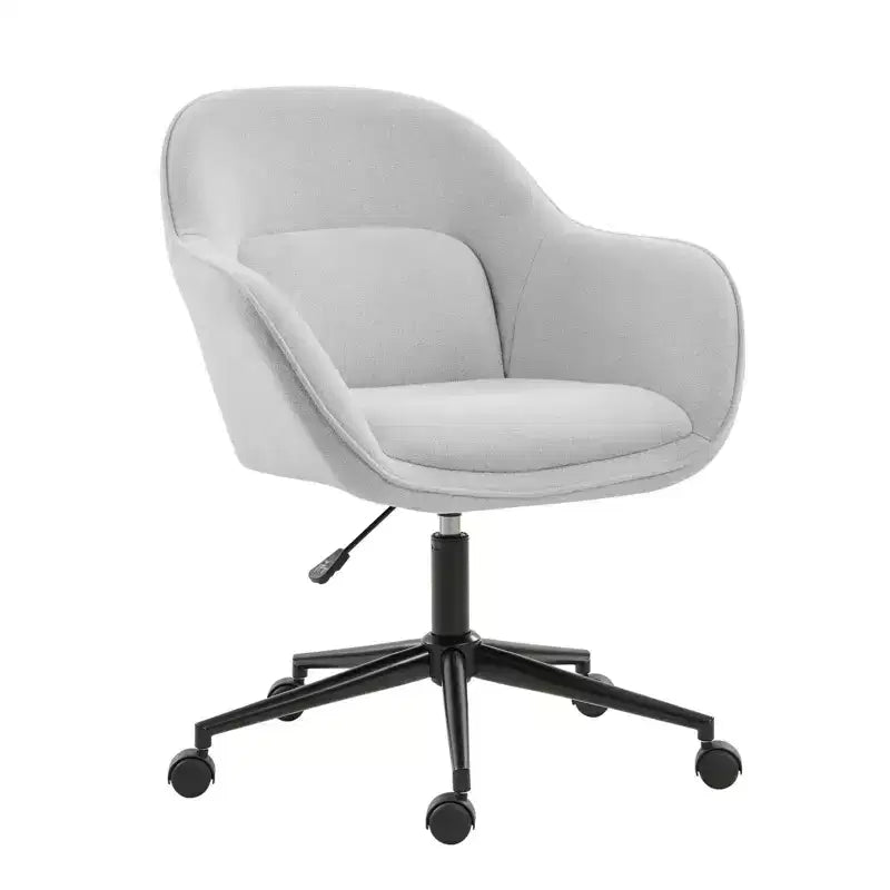 Office Chair with Curved Backrest | Swivel | Height Adjustable | Caster Wheels