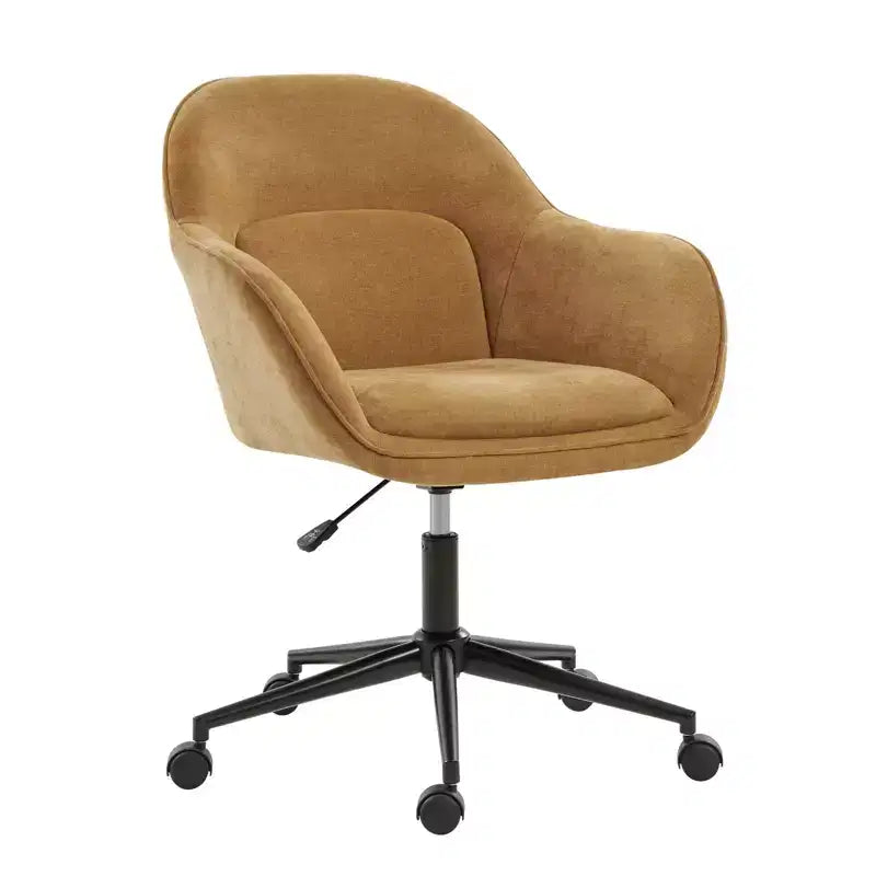 Office Chair with Curved Backrest | Swivel | Height Adjustable | Caster Wheels