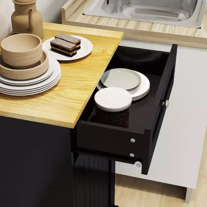 Tilt-Out Trash Can Kitchen Cabinet | 19.68"W | 1 Drawer | MDF | White