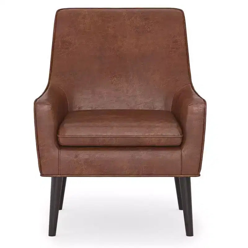 Faux Leather Accent Chair