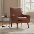 Faux Leather Accent Chair