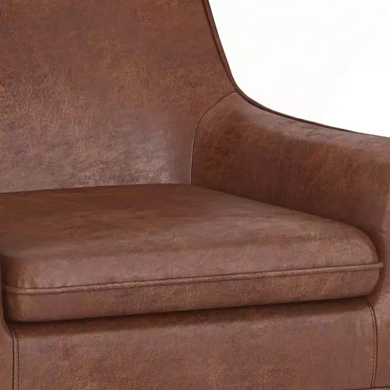 Faux Leather Accent Chair