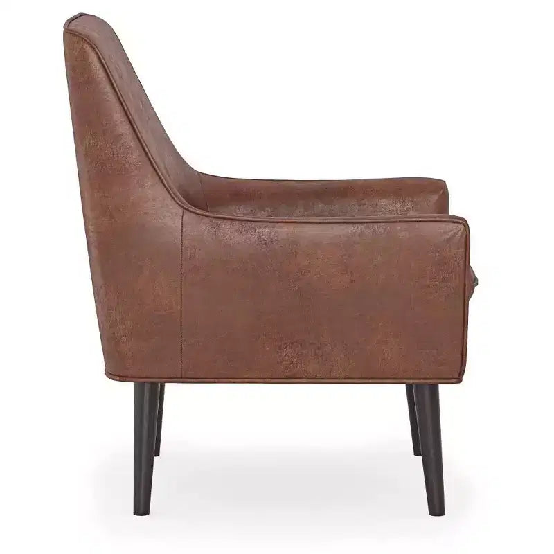 Faux Leather Accent Chair