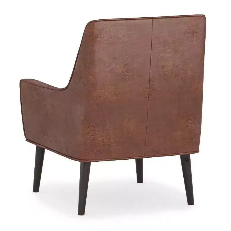 Faux Leather Accent Chair