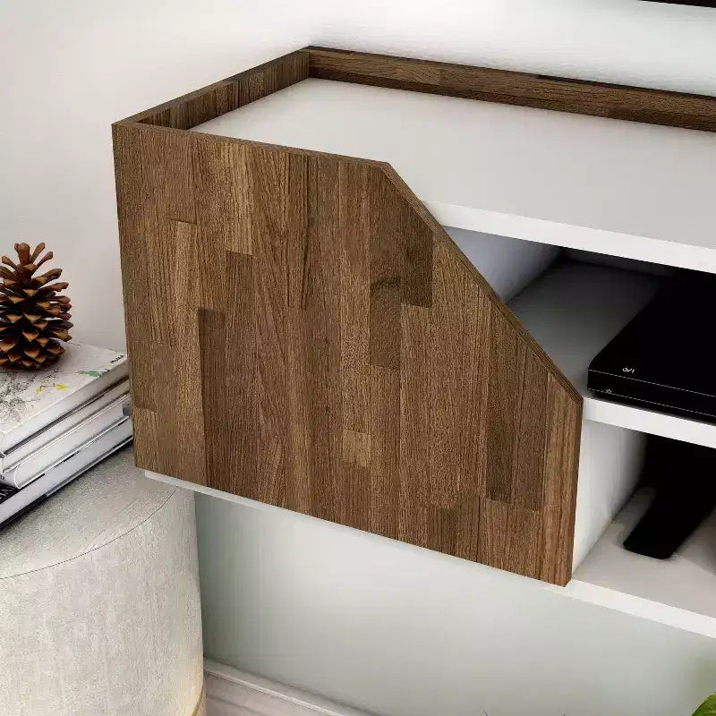 61" Floating Wall-Mount TV Stand for TVs up to 70" | 6 Shelves & Cable Mgmt