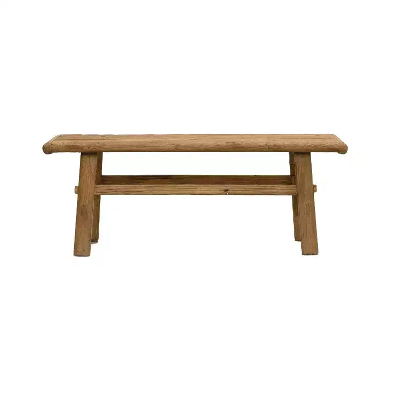 Reclaimed Elm Wood Coffee Table | Natural Finish | 45.25" Long | No Assembly