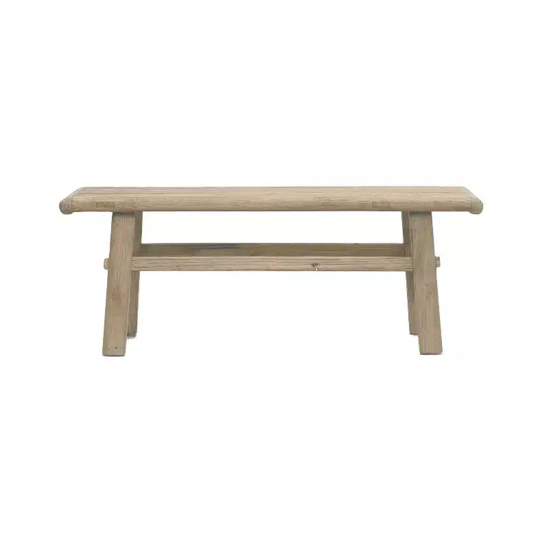 Reclaimed Elm Wood Coffee Table | Natural Finish | 45.25" Long | No Assembly