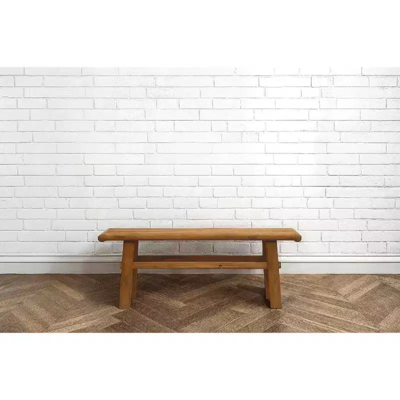 Reclaimed Elm Wood Coffee Table | Natural Finish | 45.25" Long | No Assembly