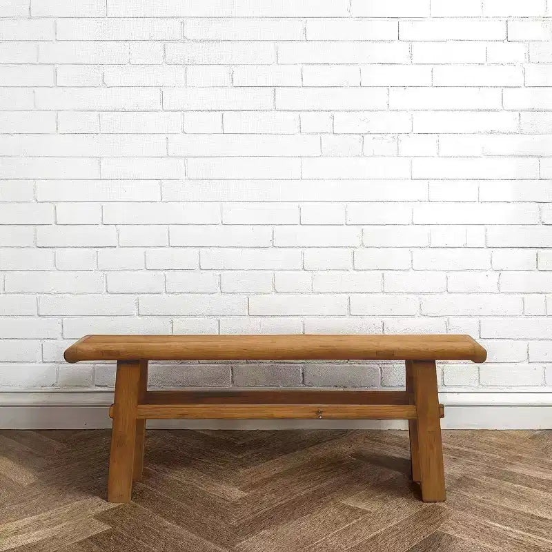 Reclaimed Elm Wood Coffee Table | Natural Finish | 45.25" Long | No Assembly