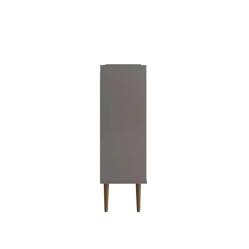 45.5" Mid-Century Modern 4-Shelf Accent Cabinet | 2 Doors | MDF