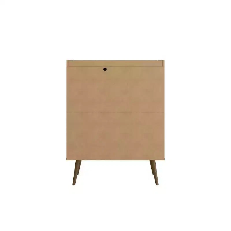 45.5" Mid-Century Modern 4-Shelf Accent Cabinet | 2 Doors | MDF