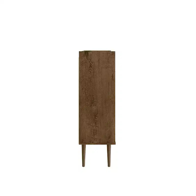 45.5" Mid-Century Modern 4-Shelf Accent Cabinet | 2 Doors | MDF