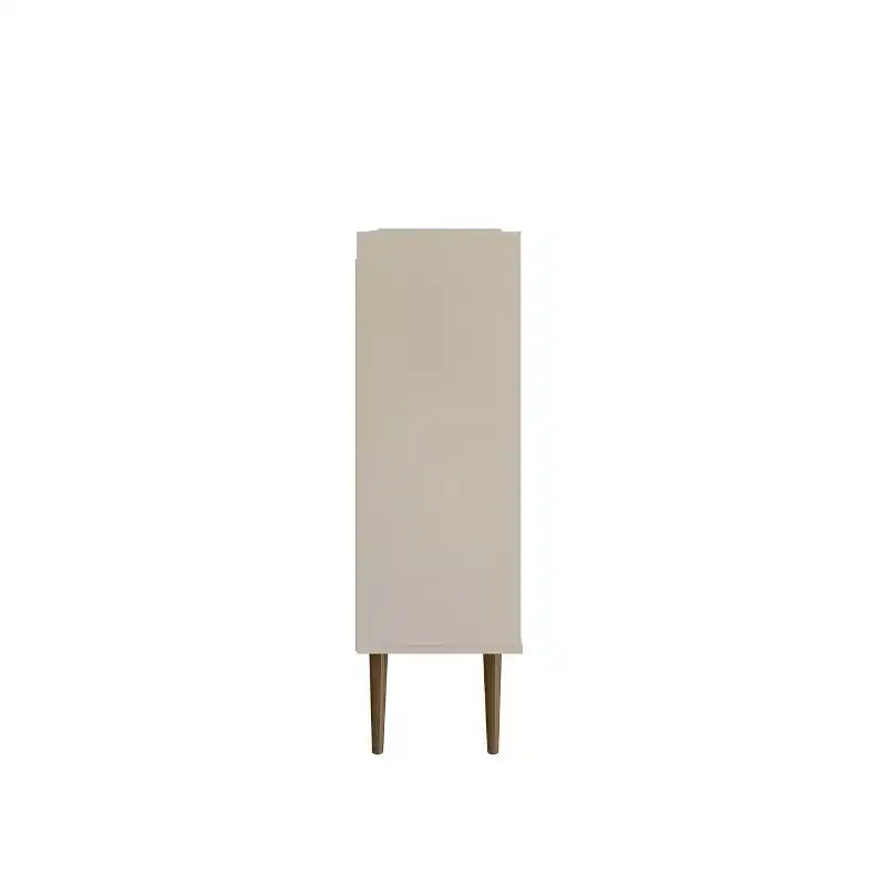 45.5" Mid-Century Modern 4-Shelf Accent Cabinet | 2 Doors | MDF