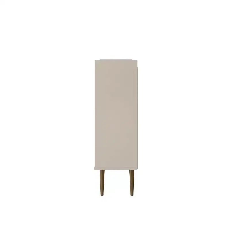 45.5" Mid-Century Modern 4-Shelf Accent Cabinet | 2 Doors | MDF