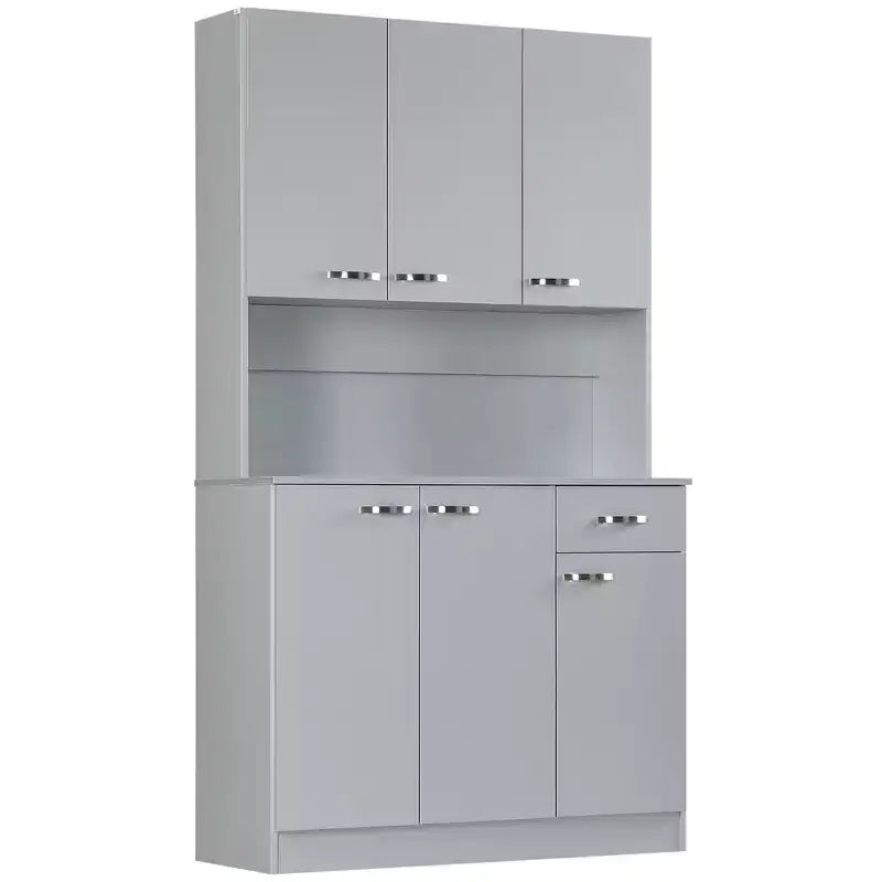 71" Freestanding Buffet with Hutch | 6 Doors, 3 Adj. Shelves & 1 Drawer