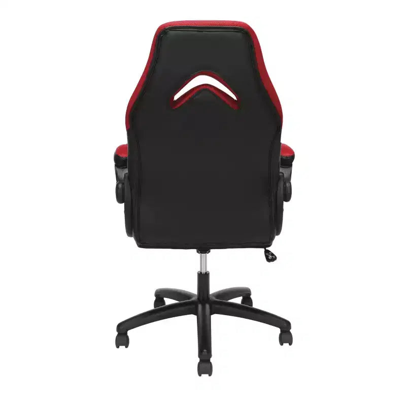 Ergonomic Gaming Chair | Flip-up Arms | Bonded Leather | 275 lb | 5-Year Warranty