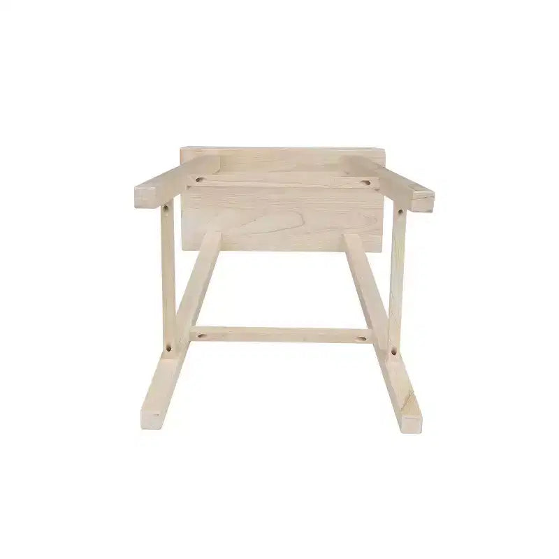 Saddle Seat Counter Height Stool | 24" | Rubberwood | Backless & Armless