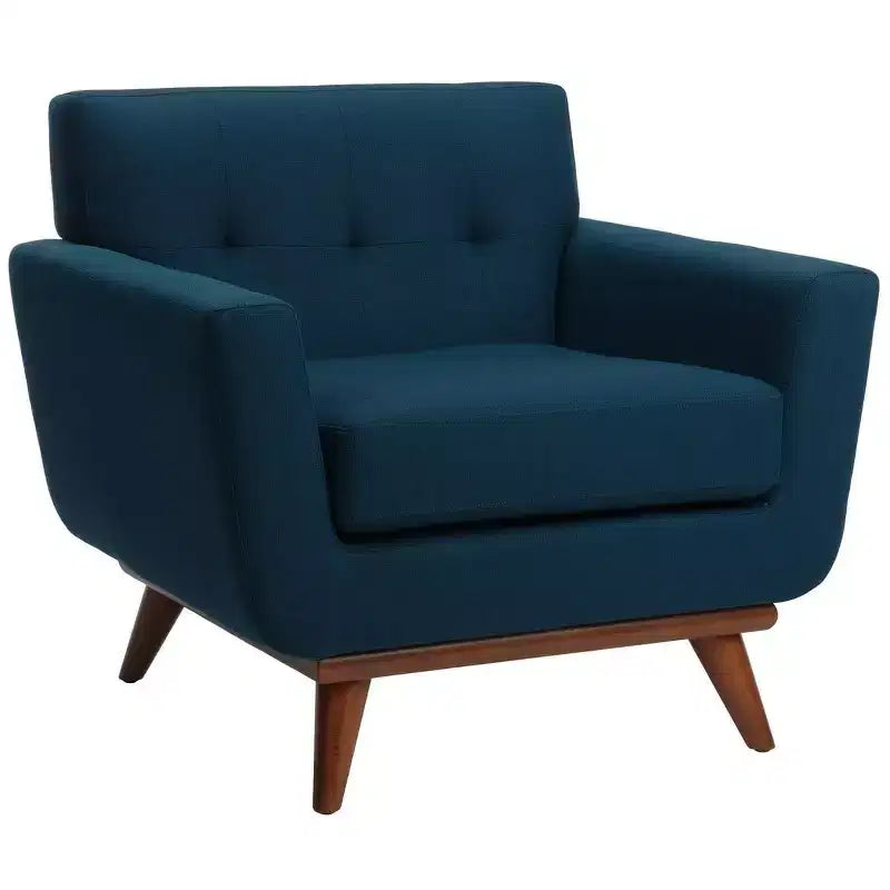 Linen Tufted Arm Chair