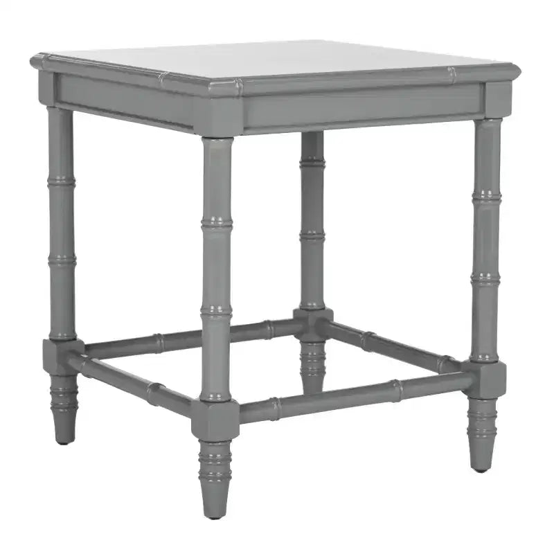 Square Accent Table | 19.5" | Grey MDF | Coastal Style | 30 lb Capacity