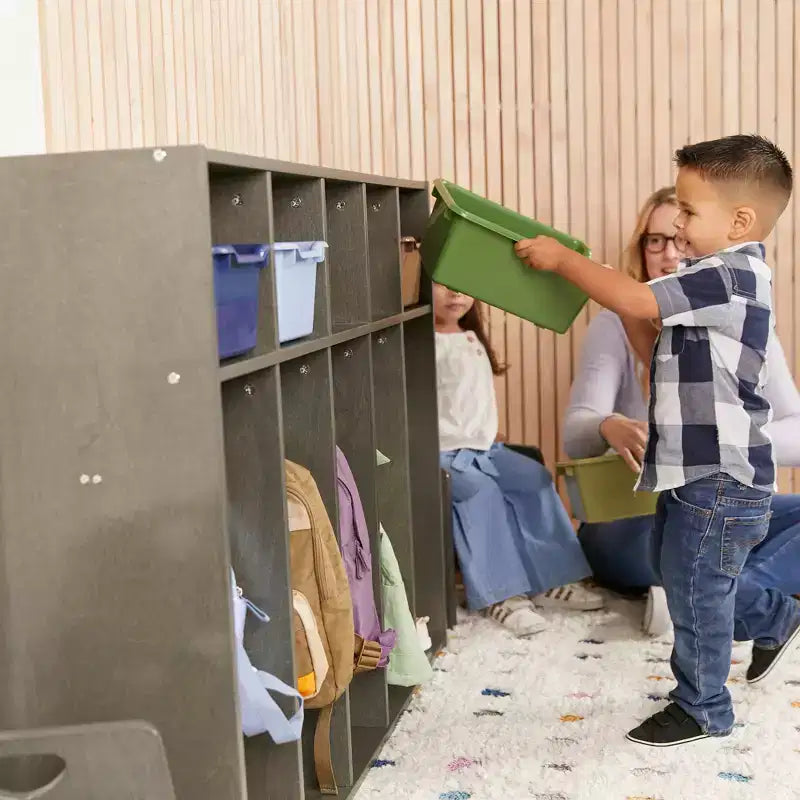 5-Section Kids Coat Locker with Cubby Storage | 45" Wide | Birch Plywood