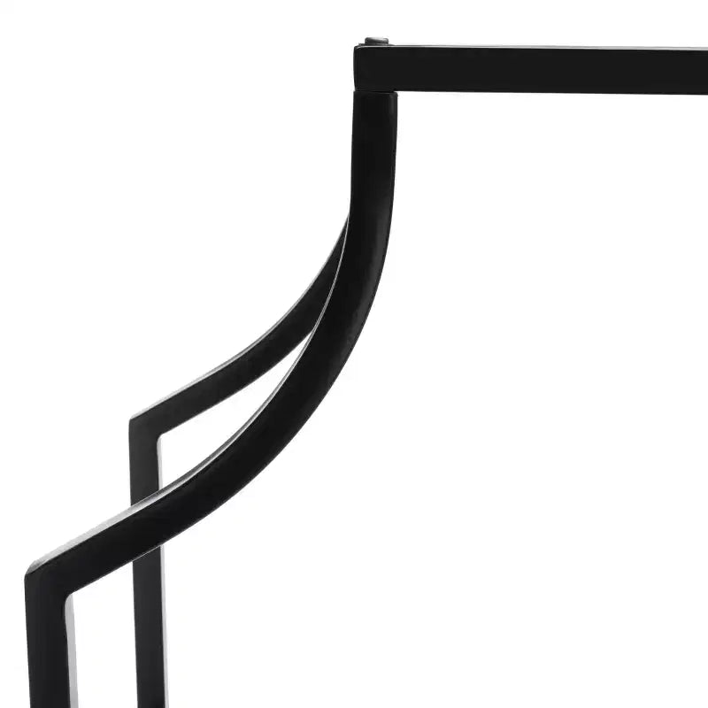 4-Tier Metal & Glass Etagere | Open Shelf Display Unit White
