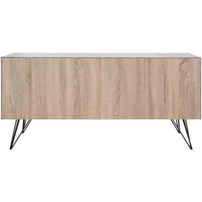 Sideboard | Light Oak & Black | MDF | 47.3"W | TV Console up to 50"