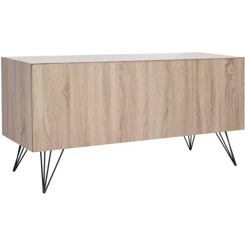 Sideboard | Light Oak & Black | MDF | 47.3"W | TV Console up to 50"