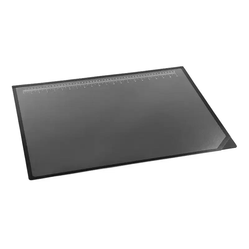 Double-Layer Desk Pad 24"x19" | Nonglare Clear Top | Black Base